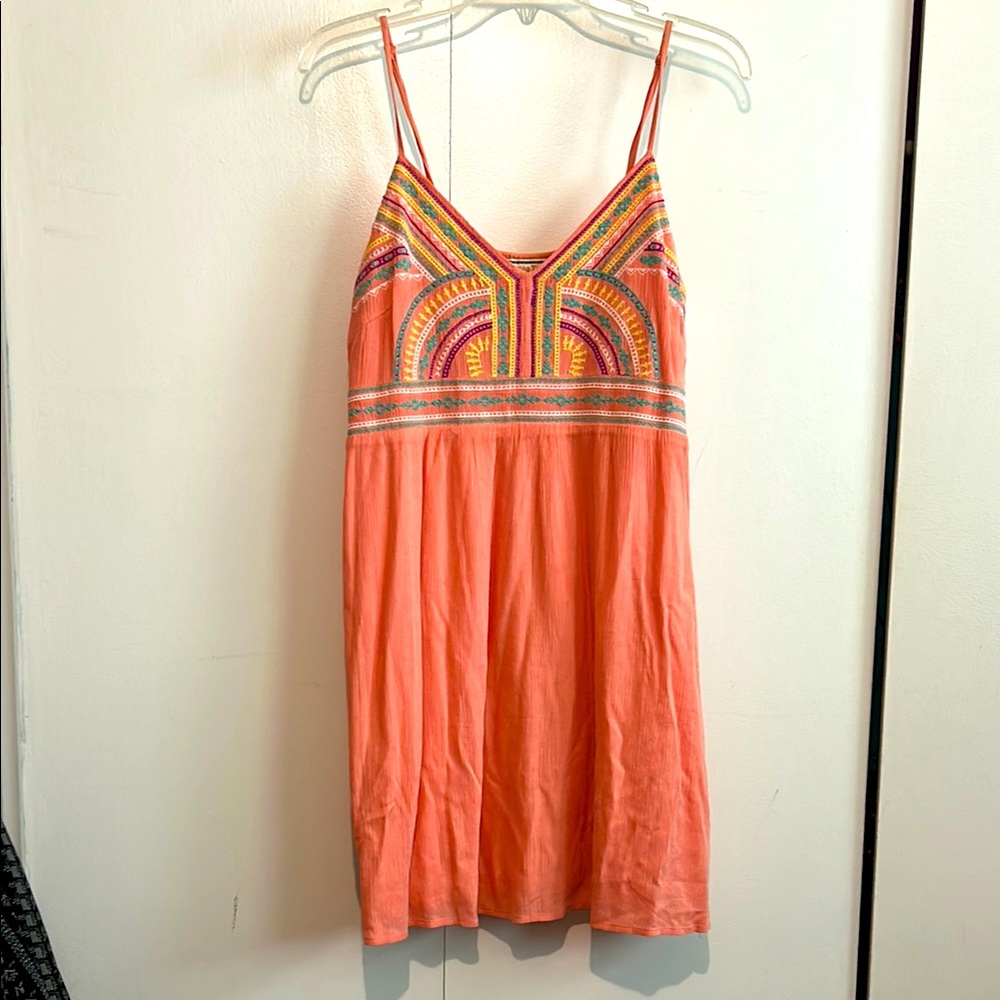 Flying Tomato Vibrant Orange Sleeveless Dress